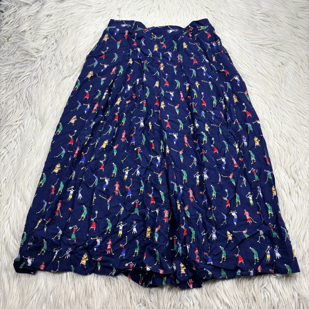 Vintage‎ Susan Bristol Women's 10 Women Sports Pleated Midi Skirt Preppy Twee